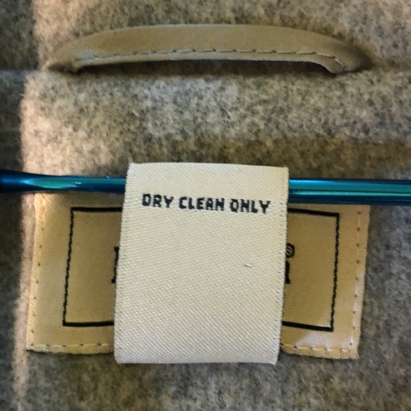 LL Bean gray wool/cashmere blend pea coat size P12 - Picture 6 of 10